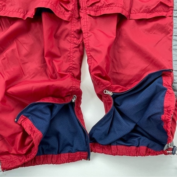 VINTAGE Abercrombie & Fitch Men's Red Paratrooper Gym Issue Pull On Pants XL - Picture 9 of 15